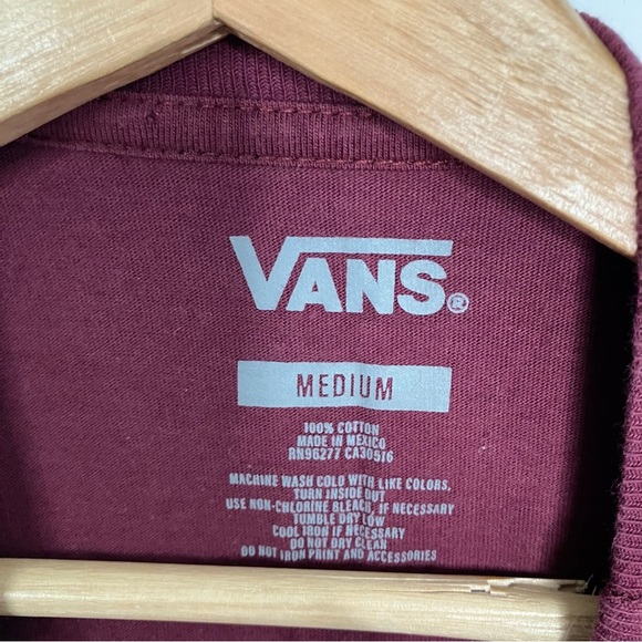 VANS tee Medium Women Shirt Sleeve Hamsa Boho Casual Summer - Picture 3 of 4